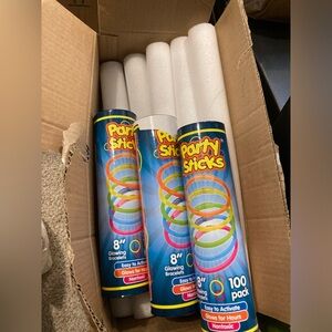 Glow sticks and foam glow sticks